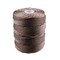 C-Lon Tex 400 Heavy Weight Bead Cord, Medium Brown ,1.0mm, 36 Yard Spool